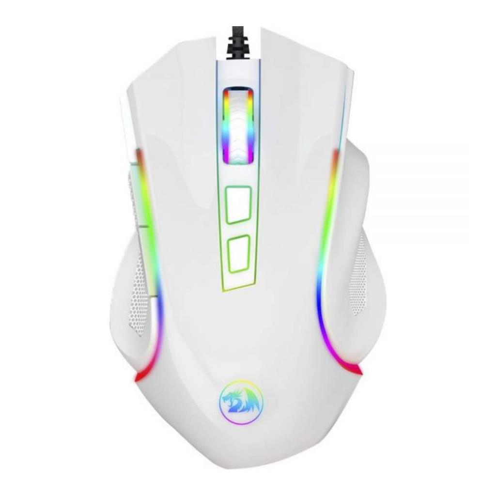 MOUSE GAMER REDRAGON M607 GRIFFIN RGB - BLANCO