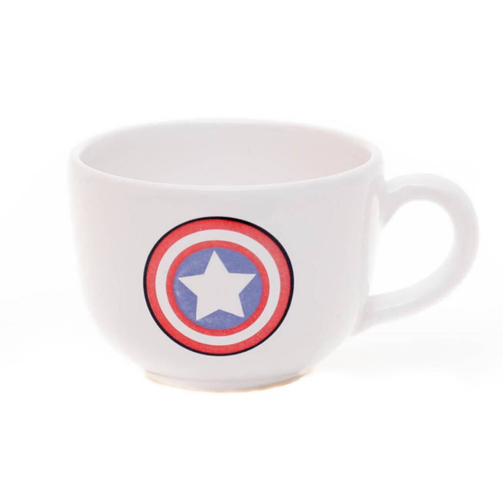 TAZA ESCUDO CAPITAN AMERICA