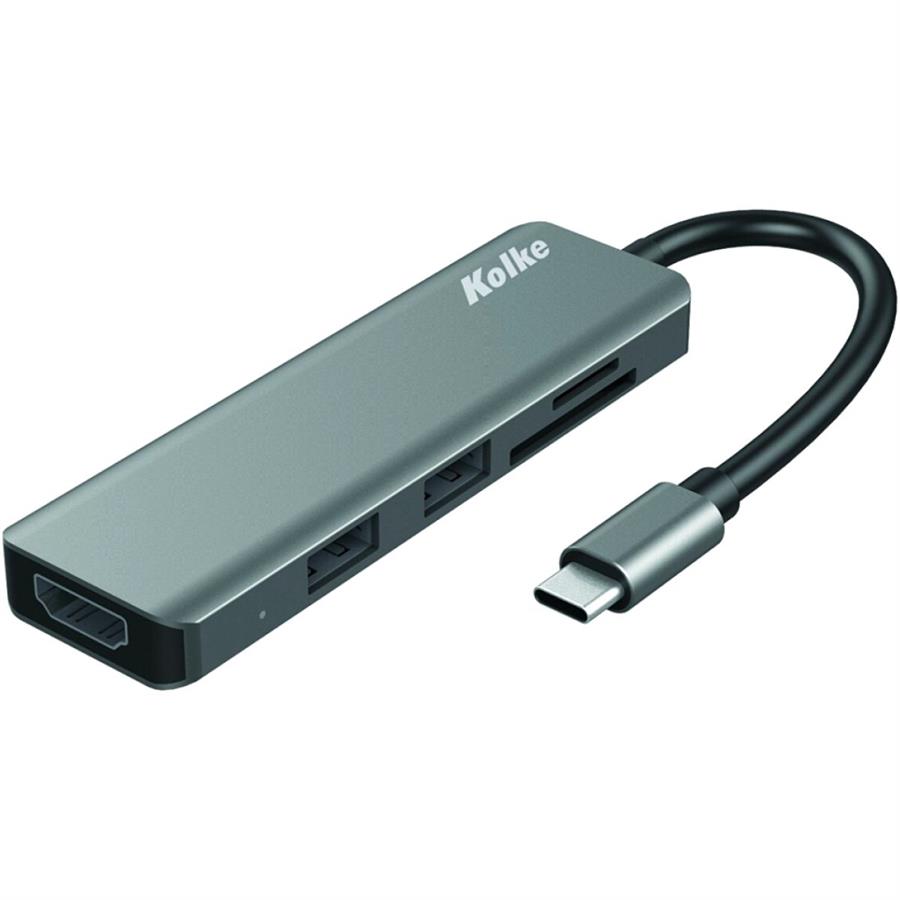 HUB KOLKE 6 EN 1 KCH-431 USB TIPO C (HDMI)