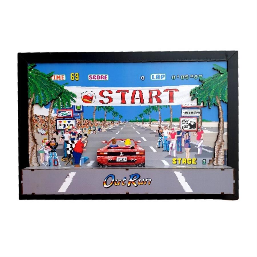 CUADRO 3D - OUT RUN