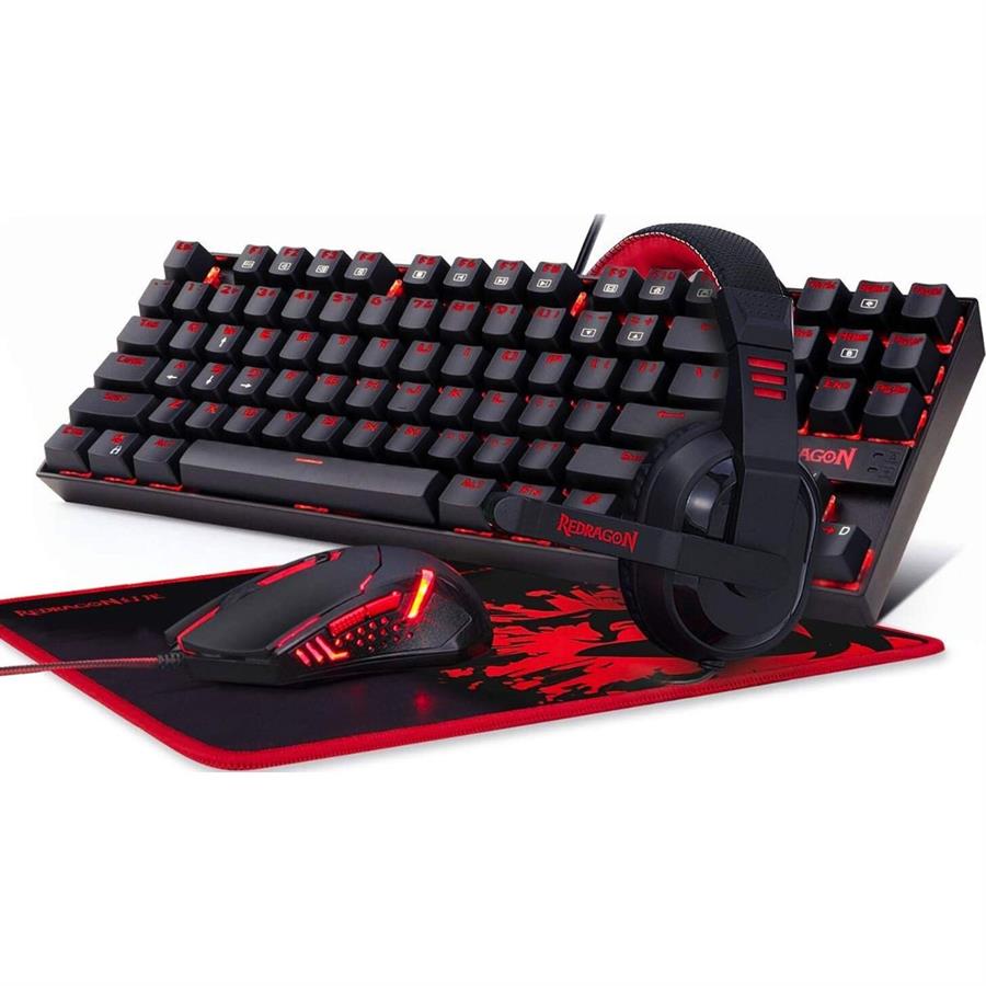 COMBO GAMER REDRAGON K552-BB-2 4 EN 1 - MECANICO