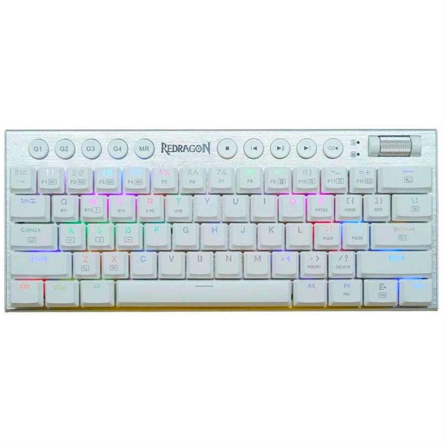 TECLADO MECANICO REDRAGON K632 PRO HORUS 60% - BLANCO SW RED