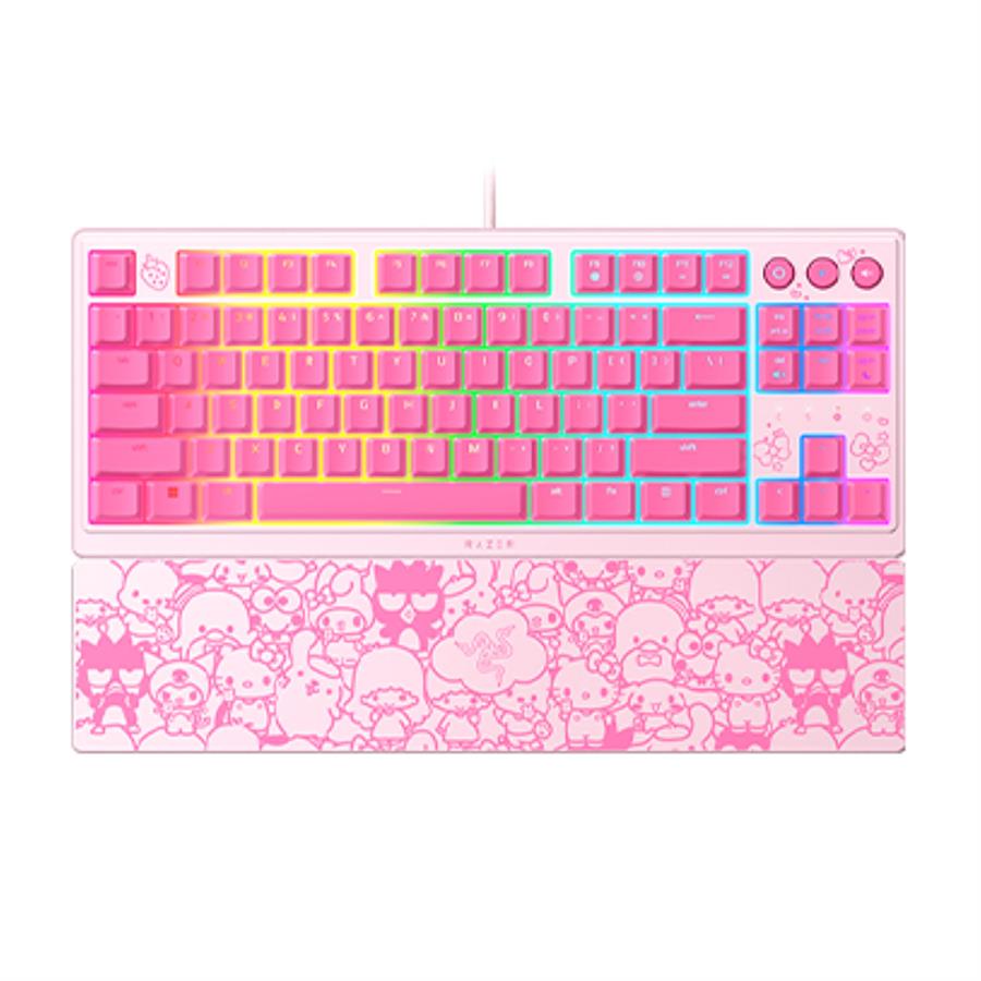 TECLADO GAMER RAZER ORNATA V3 TKL HELLO KITTY EDITION