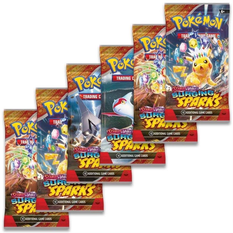 POKEMON TCG SCARLET AND VIOLET SURGING SPARKS BOOSTER BUNDLE - ESP