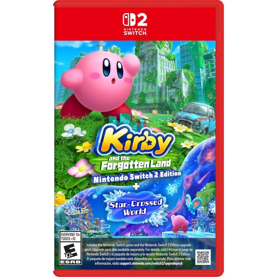 KIRBY AND THE FORGOTTEN LAND + STAR-CROSSED WORLD - NINTENDO SWITCH 2 FISICO