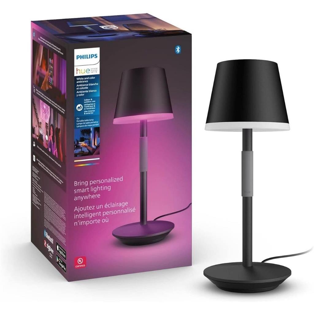 PHILIPS HUE GO PORTABLE TABLE LAMP - BLACK