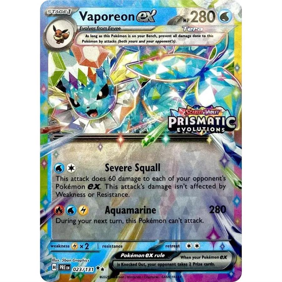 CARTA VAPOREON EX PRISMATIC - PRISMATIC SURPRISE BOX