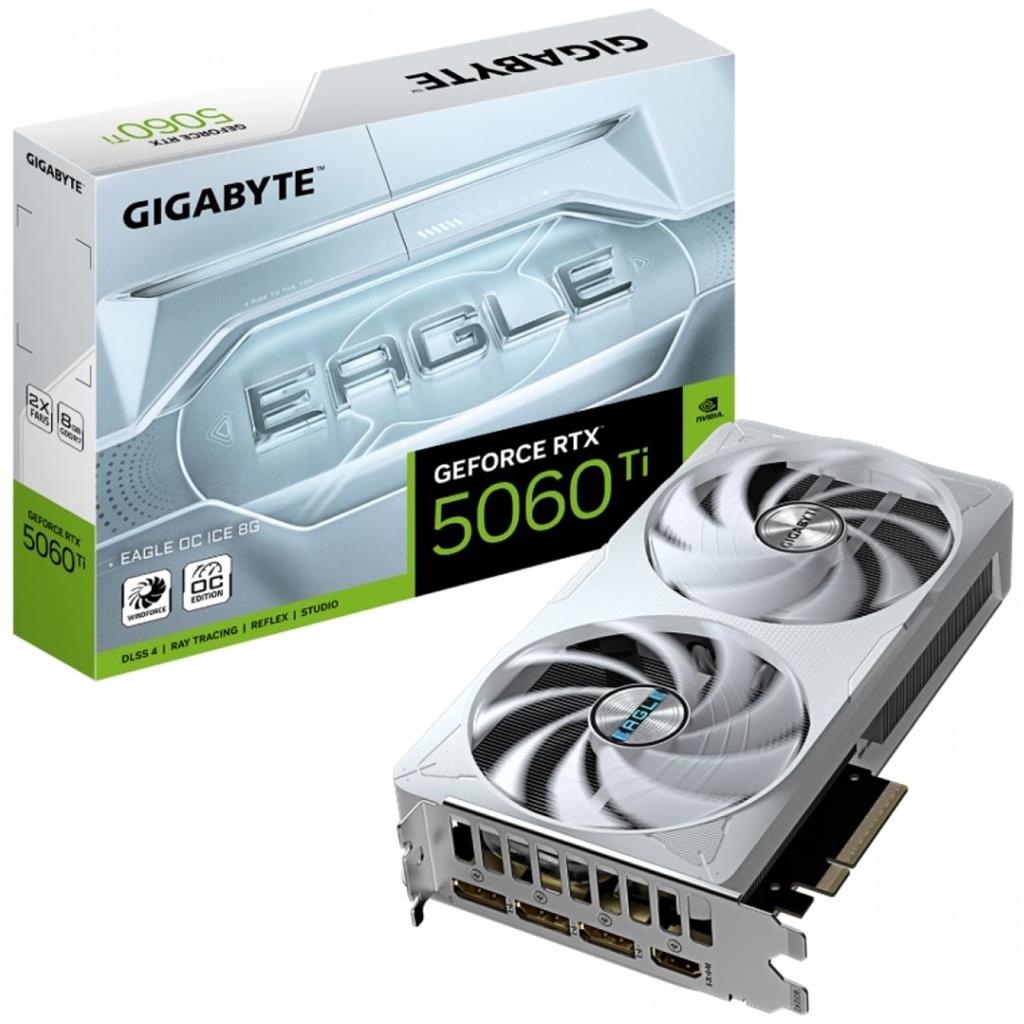 PLACA DE VIDEO GIGABYTE RTX 5060TI EAGLE OC ICE 8GB