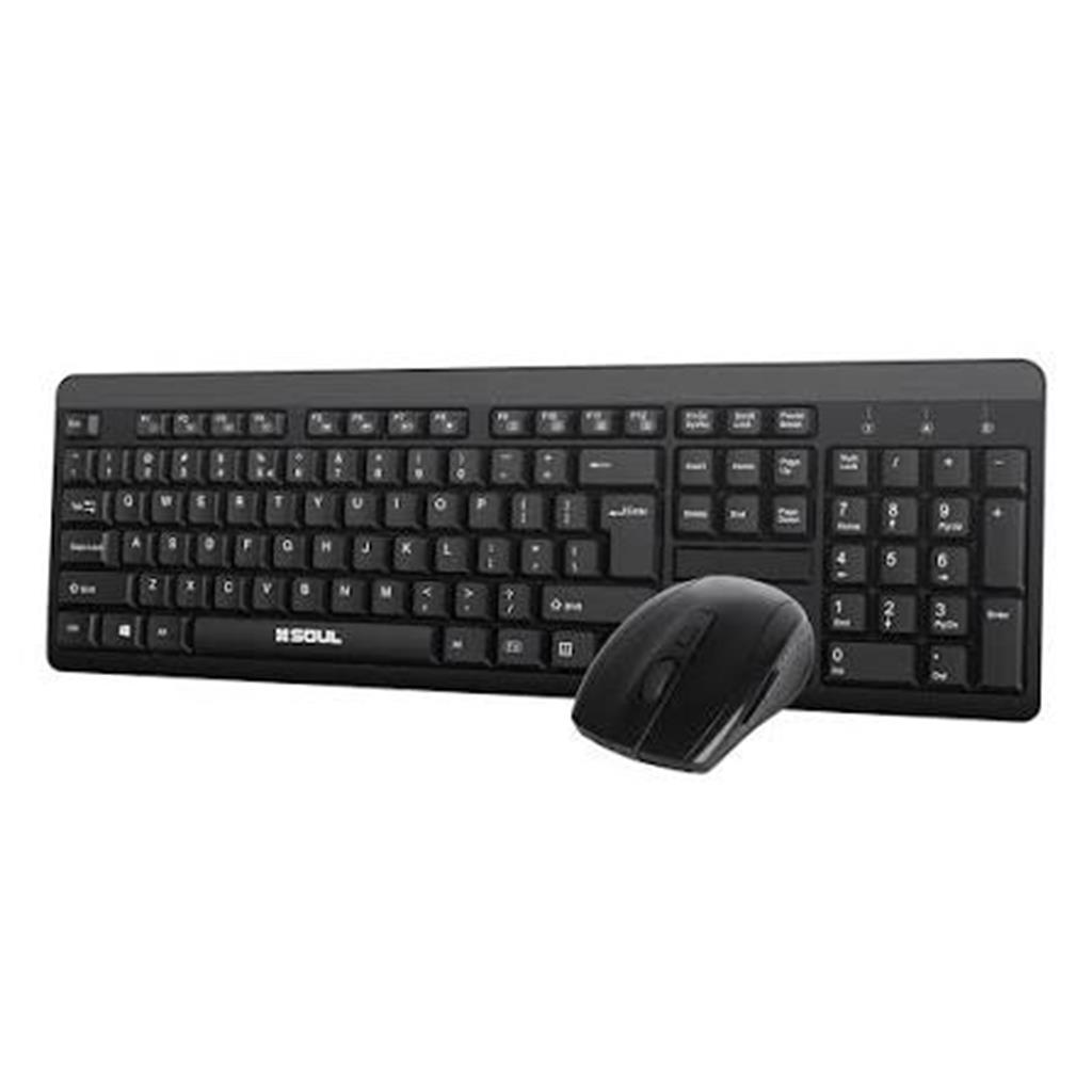 KIT TECLADO +MOUSE INALAMBRICO SOUL OFFICE OCW150