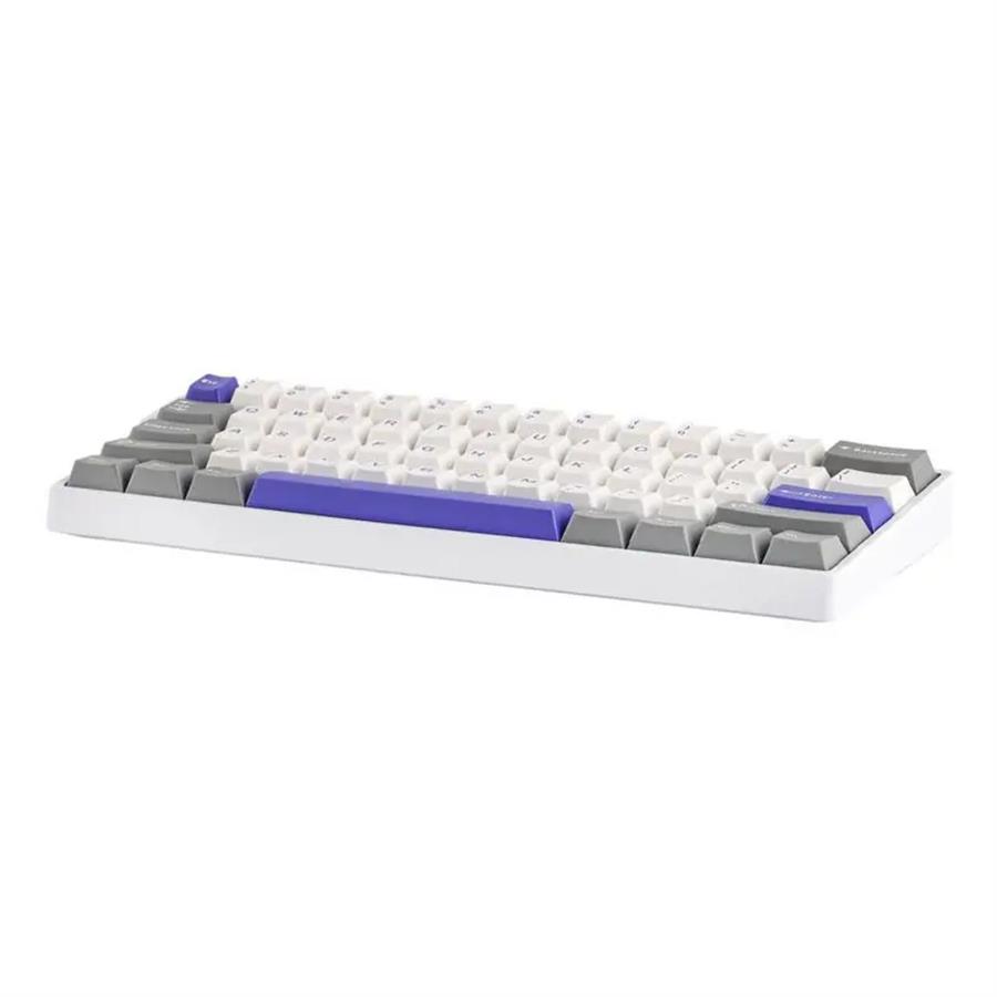 TECLADO AULA WIN60HE MAX WHITE / GREY / BLUE SW WING CHUN 60%