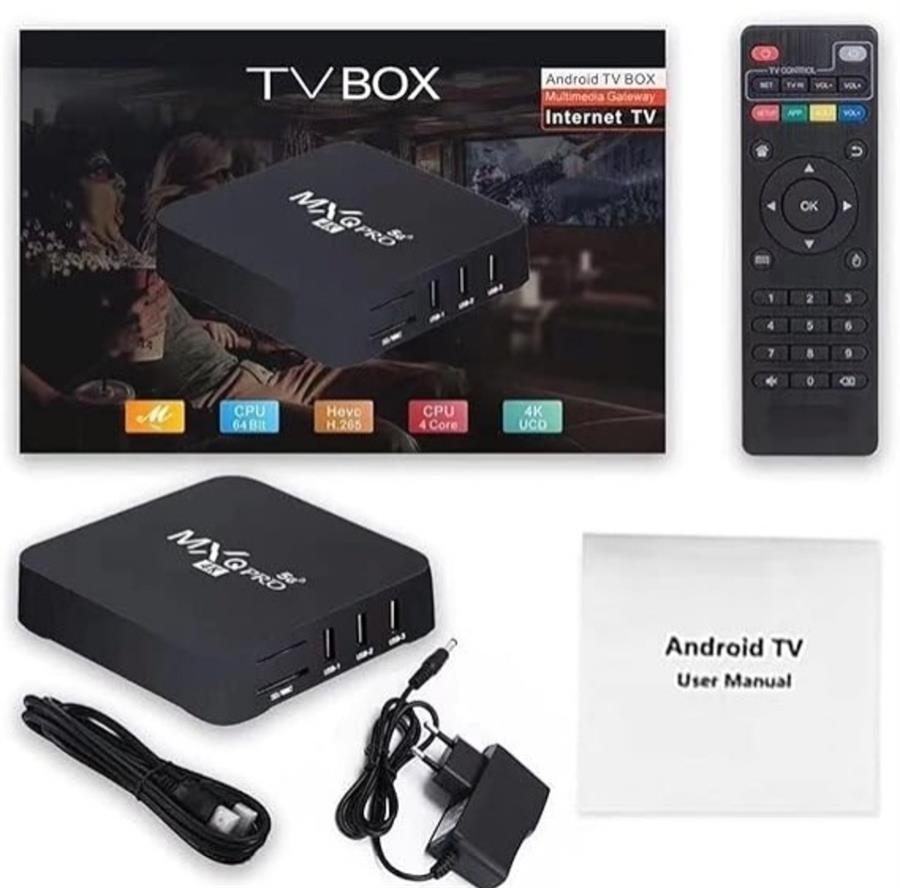 TV BOX MXQPRO 5G 4K ANDROID 10.1 (C/ MAGIS INSTALADO)