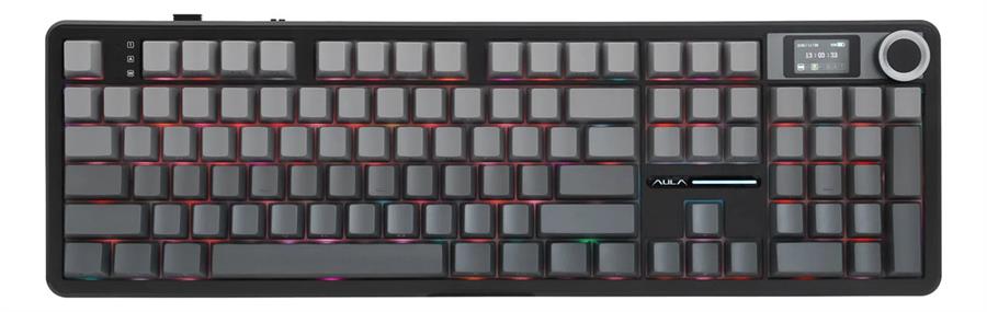 TECLADO AULA F108 PRO BLACK DEGRADÉ WIRELESS FULL RGB SW ZEPHYR