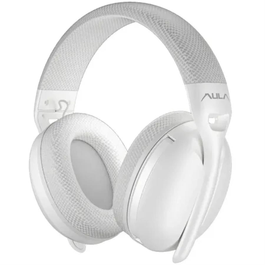 AULA S6 AURICULAR INALAMBRICO USB BLUETOOTH WHITE ULTRALIGEROS 180GR