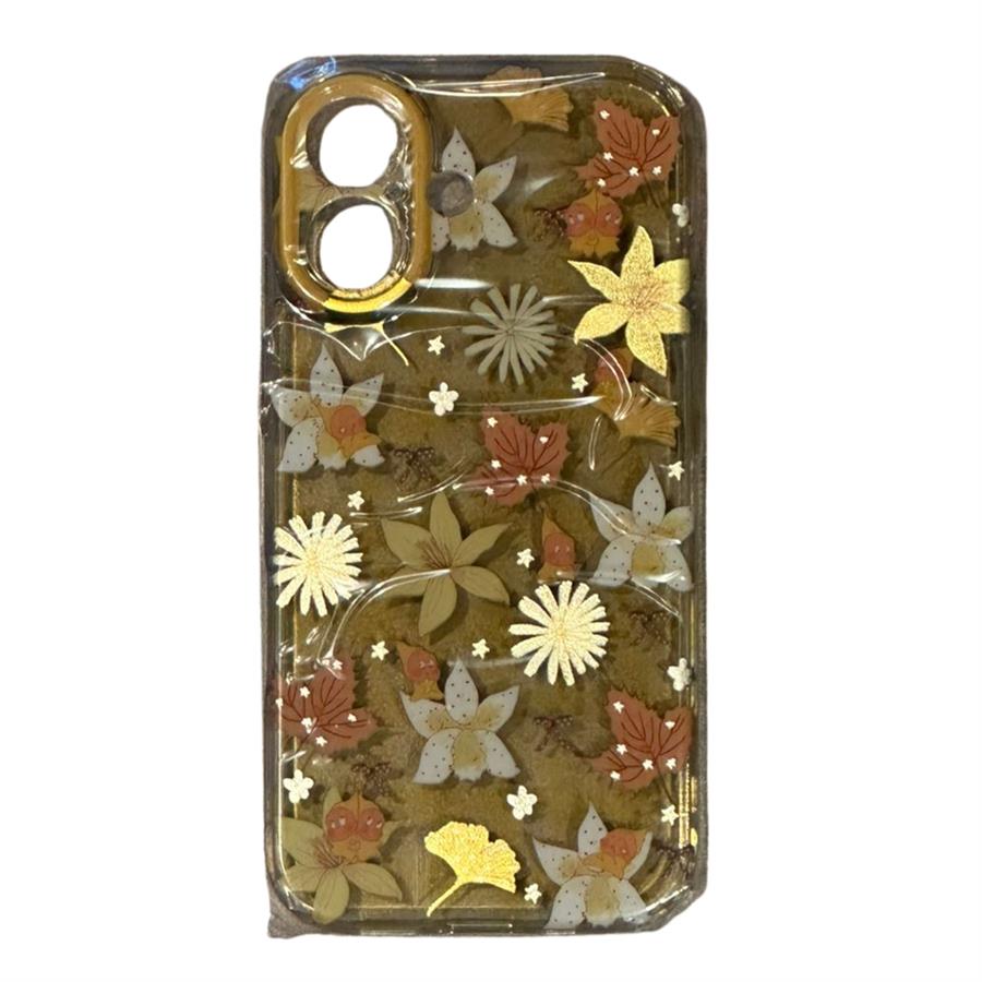 FUNDA PARA IPHONE - FLORES AMARILLAS