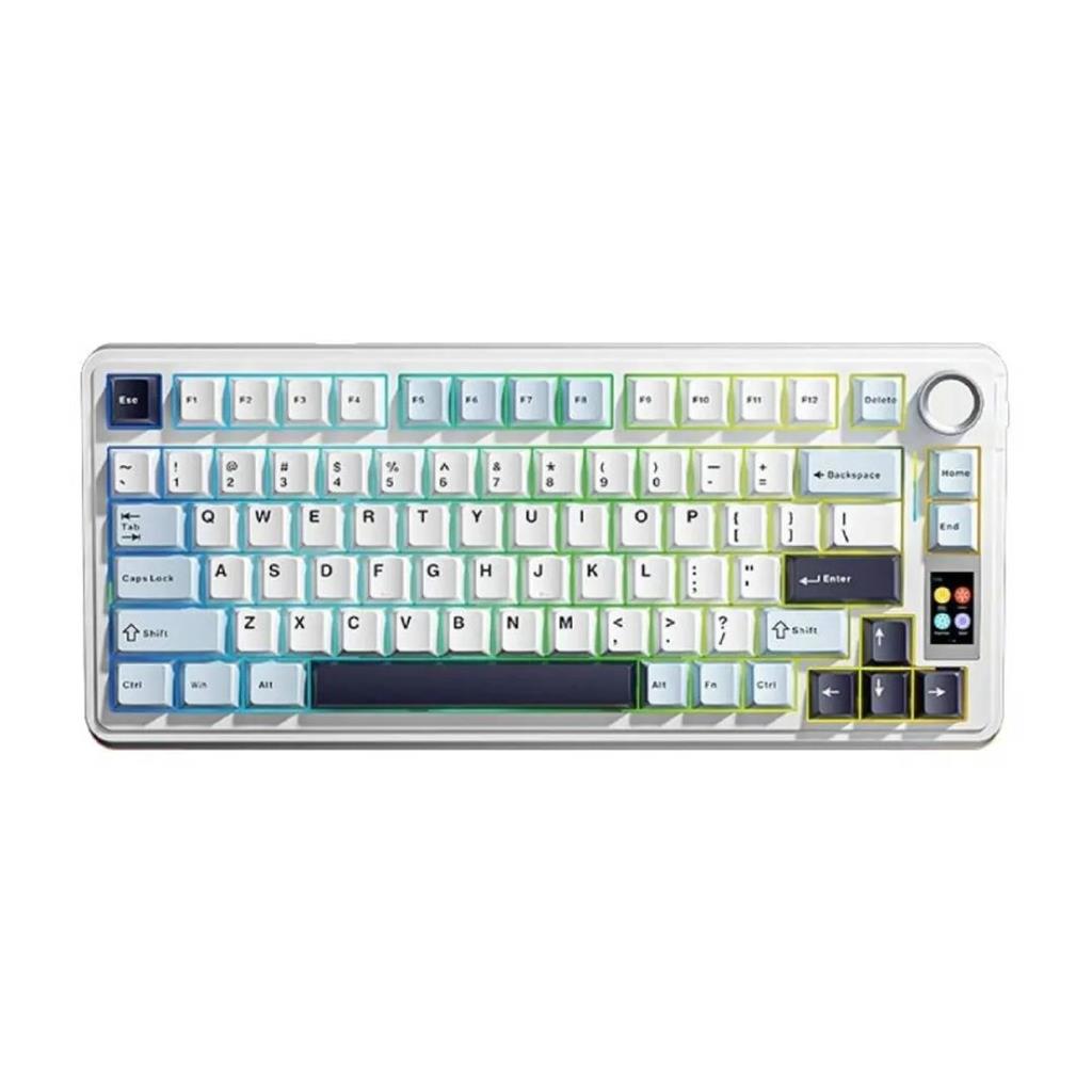 TECLADO AULA S75 PRO WIRELESS - BLUE/WHITE/BLACK