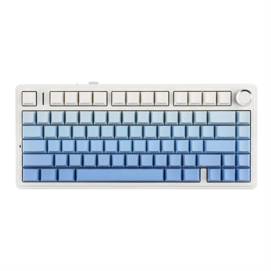 TECLADO AULA F75 PURPLE WHITE DEGRADÉ WIRELESS 75% RGB SW REAPER