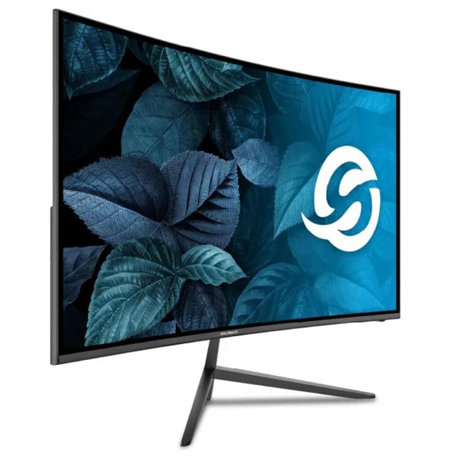 MONITOR SOLARMAX 23.8 100 HZ FRAMELESS CURVO SLIM FHD HDMI VGA