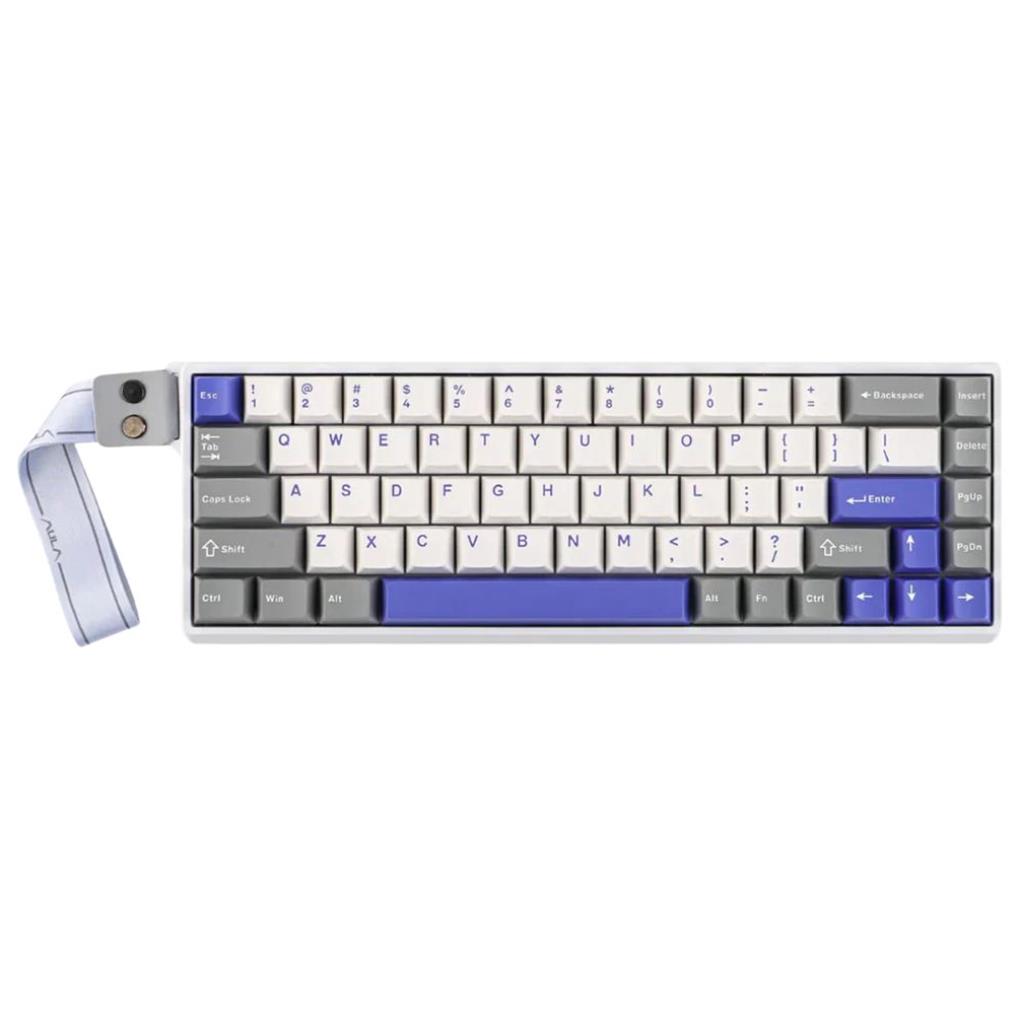 TECLADO AULA WIN68HE MAX WHITE/GREY/BLUE 68%