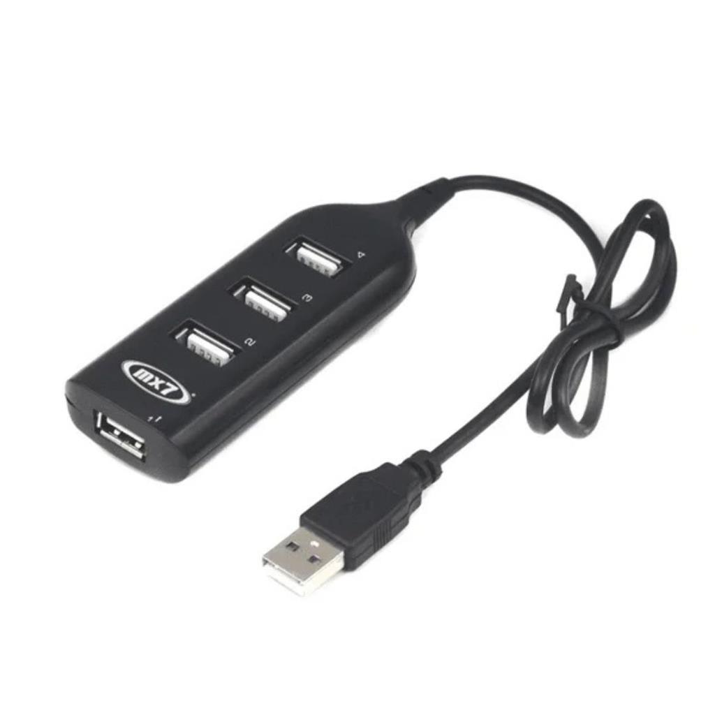 HUB BKT USB 2.0 4 SALIDAS 480MBPS CON CABLE 1,00MTS