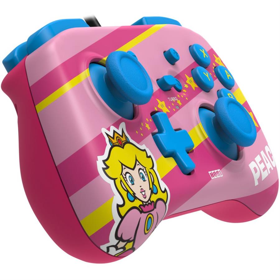 JOYSTICK HORI PARA NINTENDO SWITCH Y PC - HORIPAD MINI SUPER MARIO SERIES - PEACH PRINCESS
