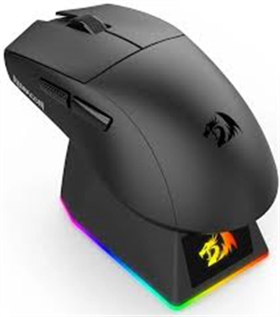 MOUSE INALAMBRICO REDRAGON KING ULTRA M999 - BLACK C/BASE DE CARGA RGB