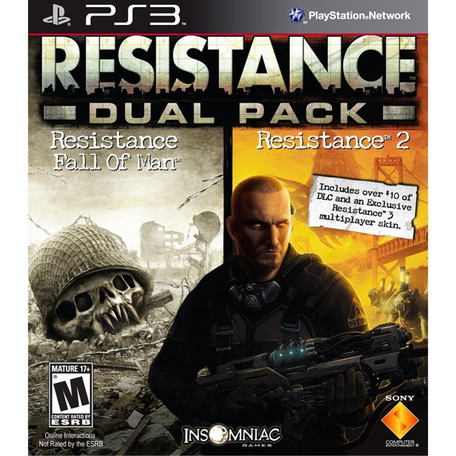 RESISTANCE FALL OF MAN + RESISTANCE 2 - PS3 DIGITAL