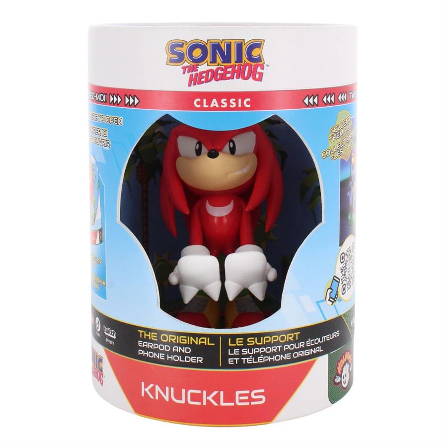 CABLE GUYS STAND SONIC THE HEDGEHOG SUPORTE PARA CELULAR / EARPODS- KNUCKLES