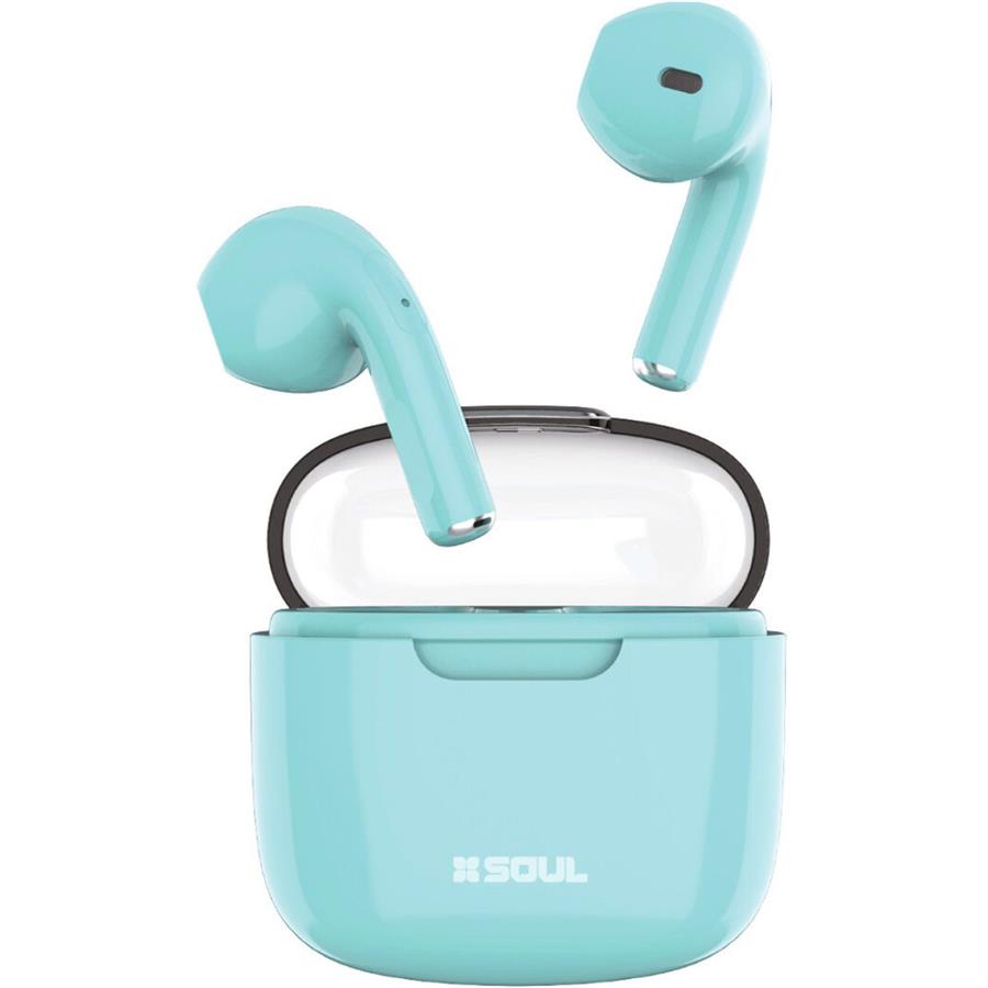 AURICULARES INALAMBRICO SOUL TWS 200 CERO - CELESTE