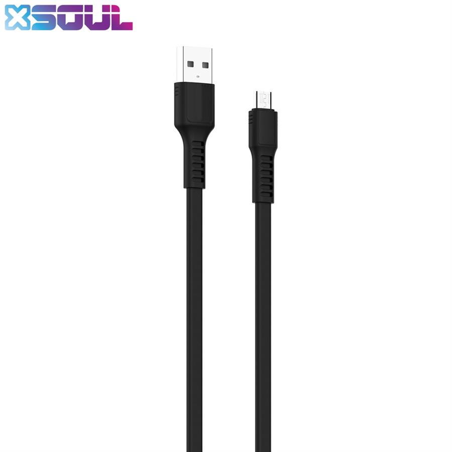 CABLE CARGADOR FLAT SOUL MICRO USB - 1.5MTS