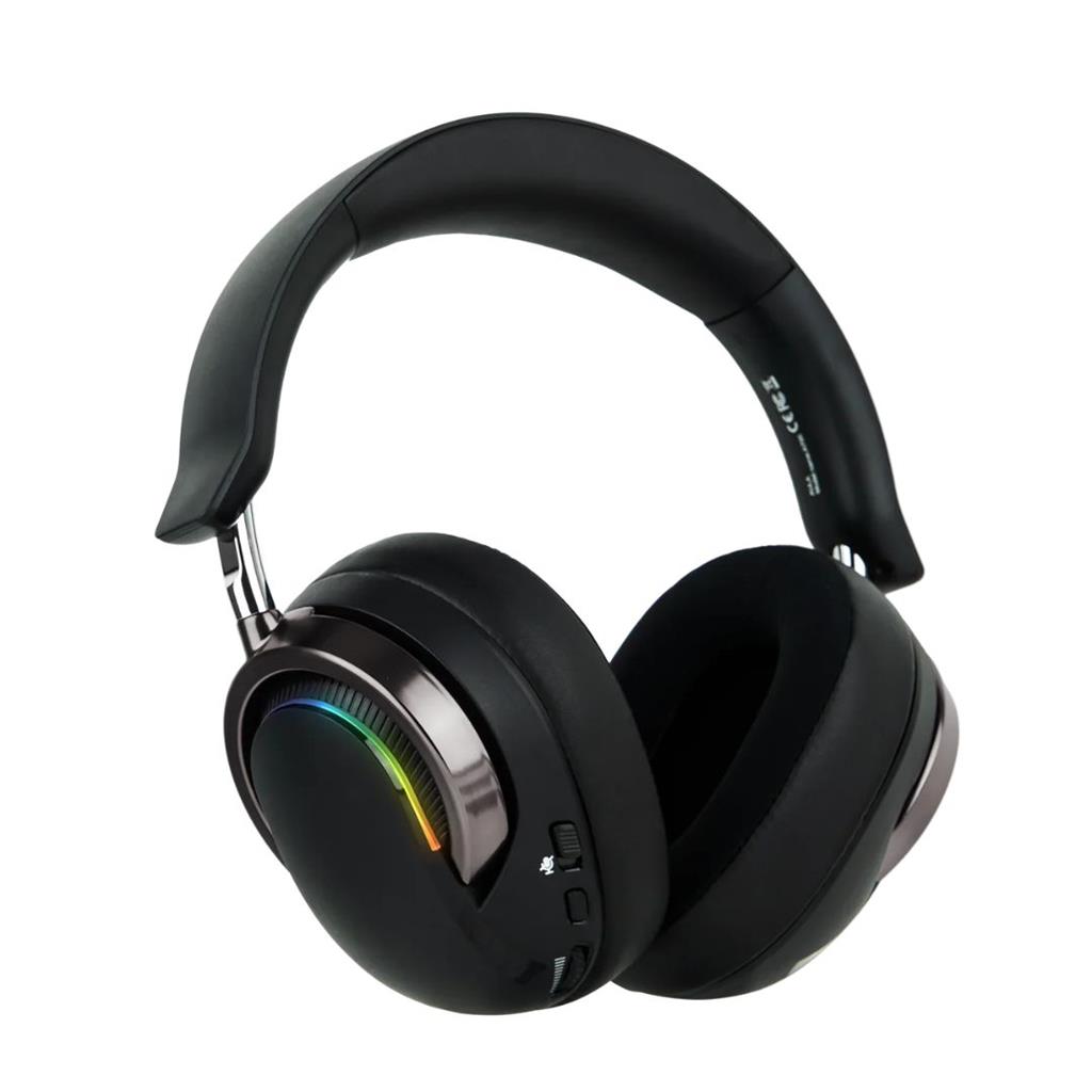 AULA A700 NEGRO GRIS AURICULAR INALAMBRICO USB 2.4GHZ BLUETOOTH CABLEADO RGB SURROUND PLEGABLES