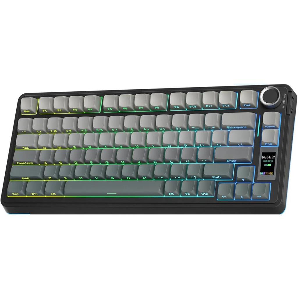 TECLADO AULA S75 PRO BLACK DEGRADÉ WIRELESS 75% RGB SW SEIYA