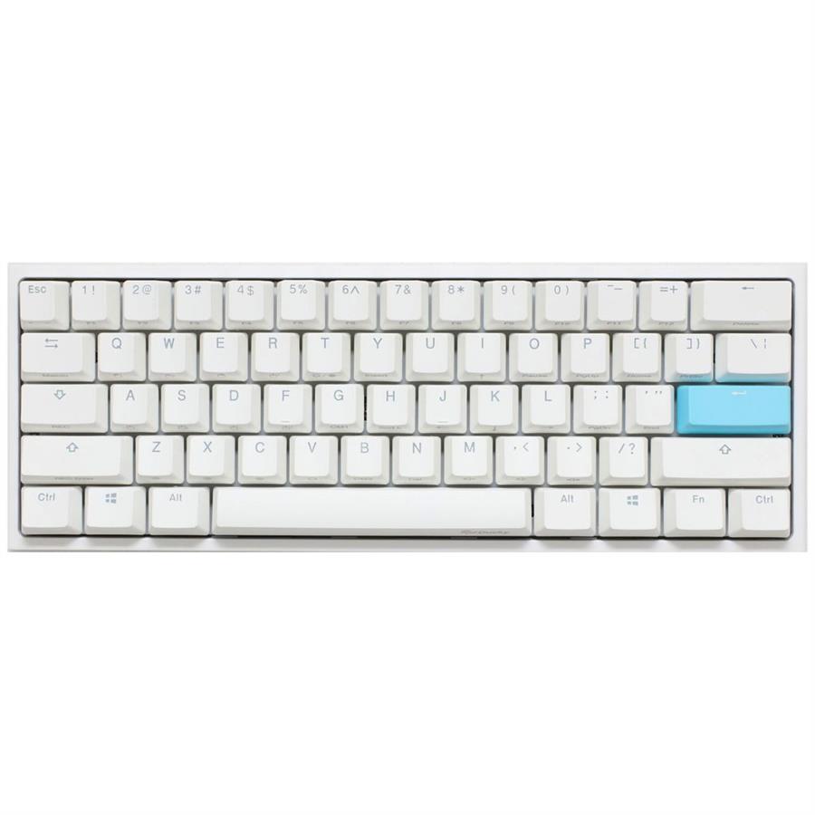 TECLADO DUCKY CHANNEL ONE 2 MINI WHITE - SW CHERRY RED