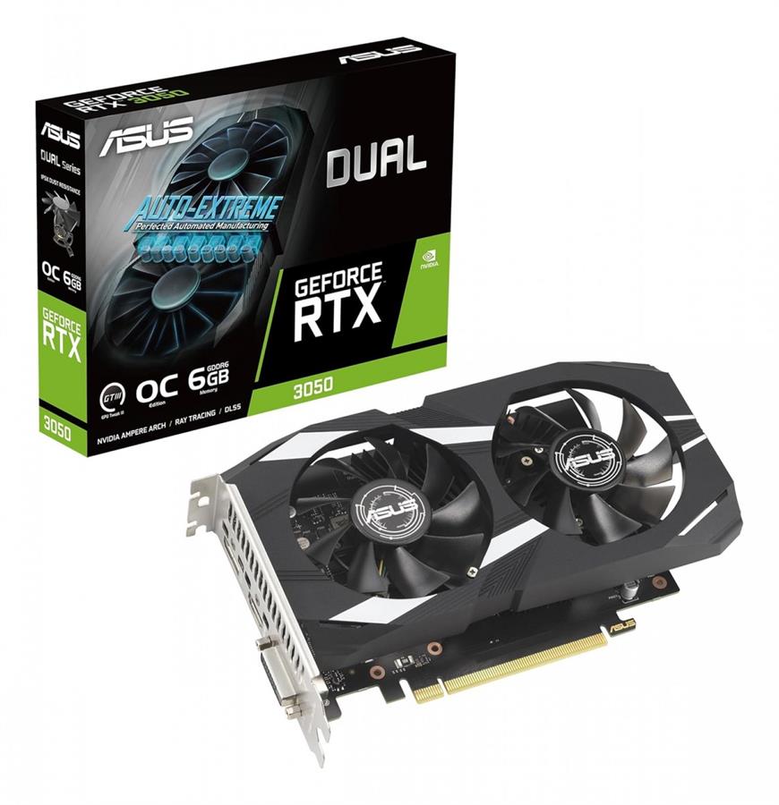 PLACA DE VIDEO ASUS DUAL RTX 3050 O6GB