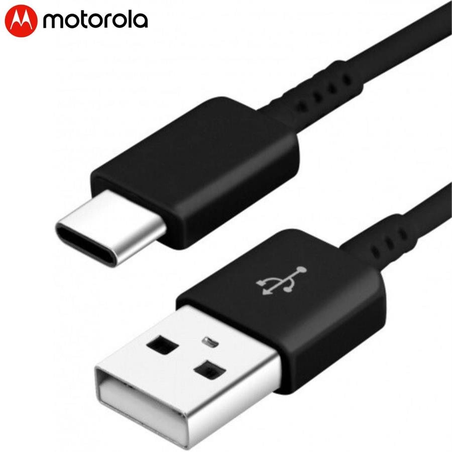 CABLE CARGADOR MOTOROLA USB A TIPO C - 1 METRO