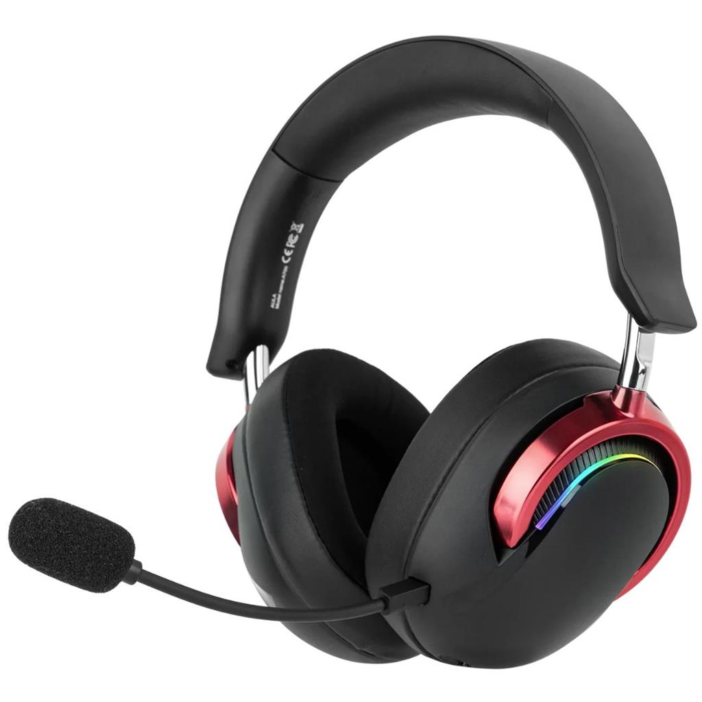 AURICULAR AULA A700 NEGRO-ROJO INALAMBRICO USB 2.4GHZ BLUETOOTH