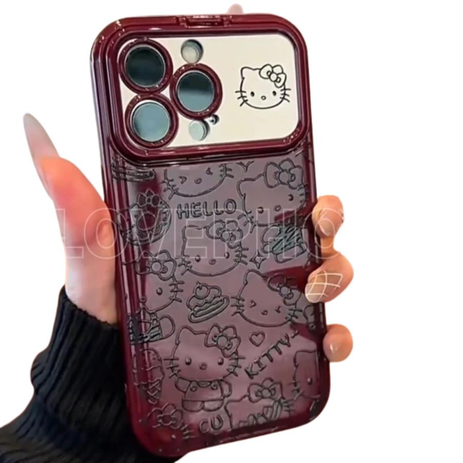 FUNDA PARA IPHONE - KITTY BORDO