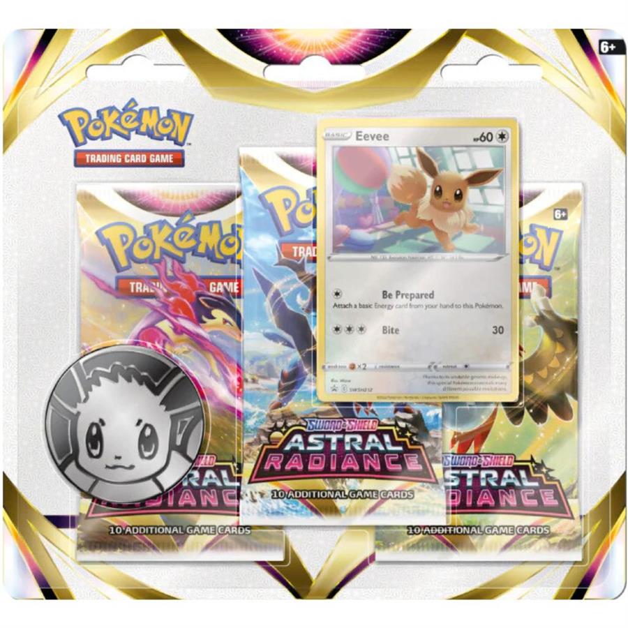 POKEMON TCG SWORLD & SHIELD ASTRAL RADIANCE 3 PACK BLISTER ENG - EEVEE