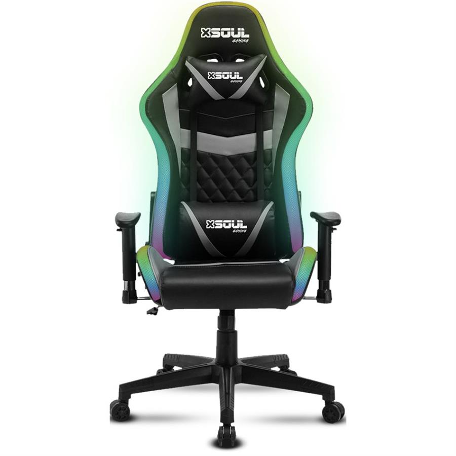 BUTACA GAMER RGB SOUL - GRIS