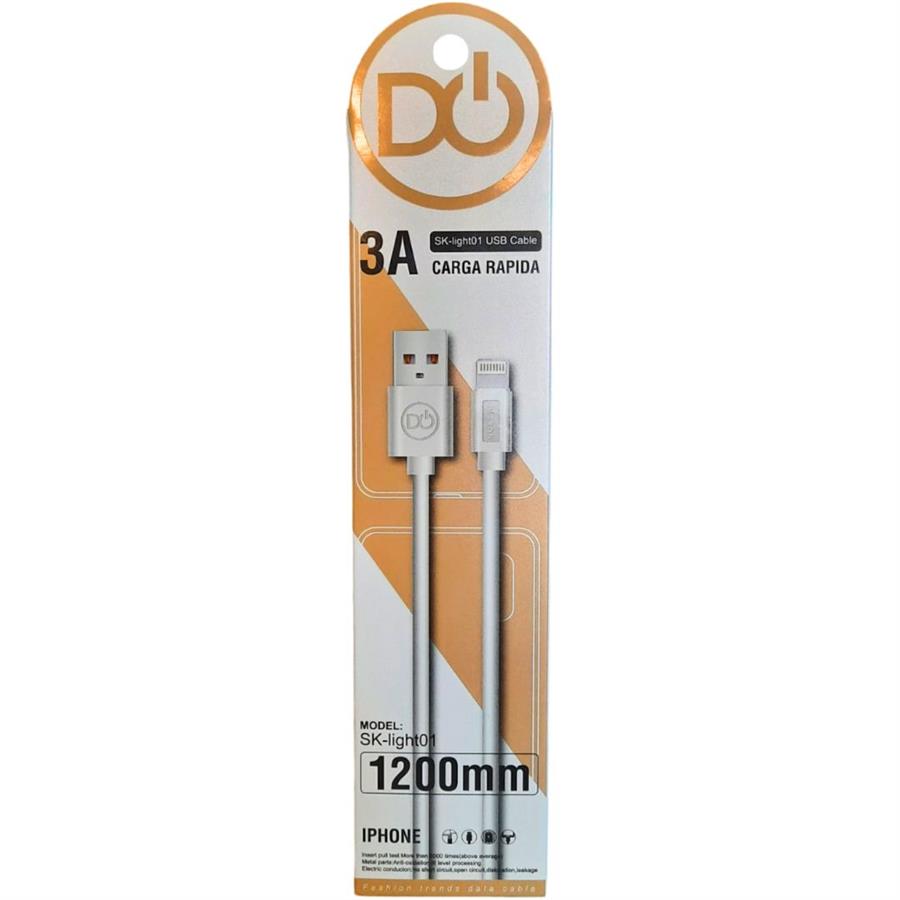 CABLE CARGADOR DITRON IPHONE USB 1.2MM - SK-LIGHT01