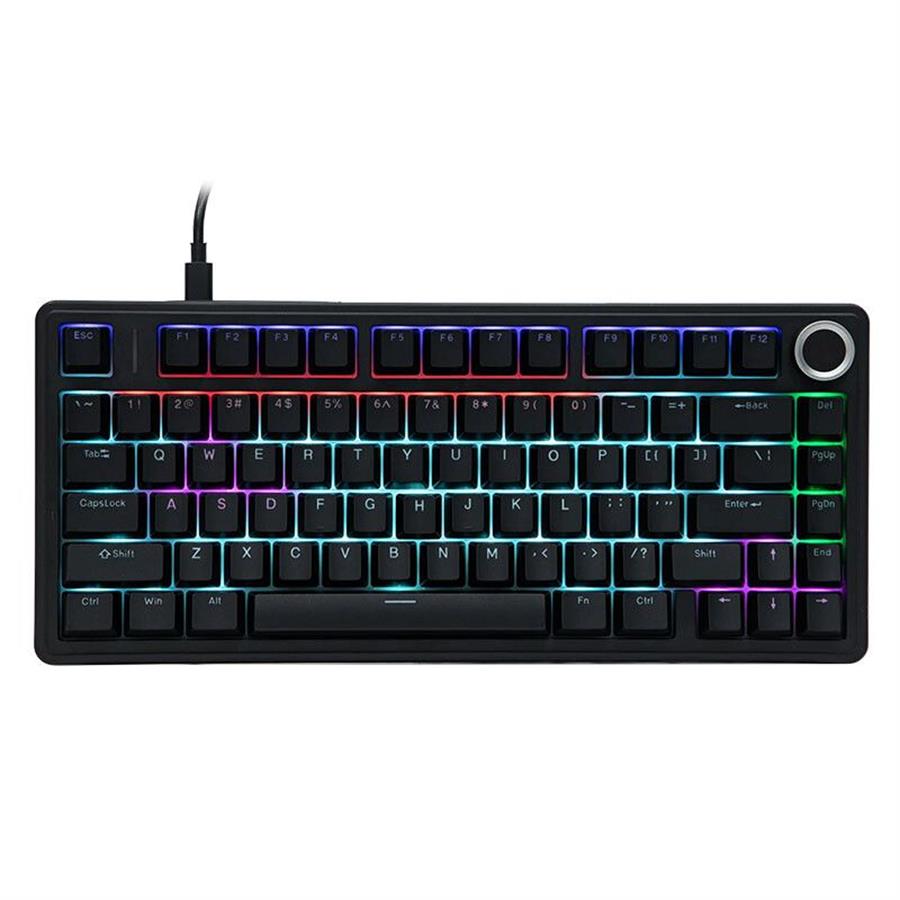 TECLADO AULA F75 WIRED NEGRO 75% RAINBOW RGB SW RED (INGLÉS)