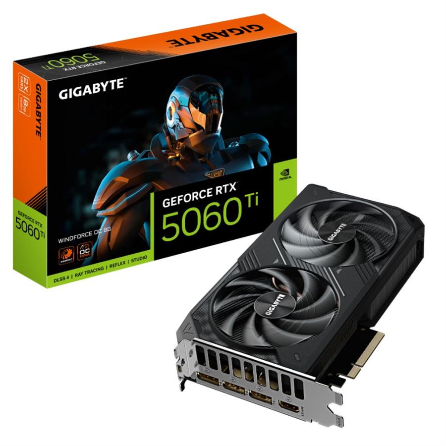PLACA DE VIDEO GIGABYTE RTX 5060TI WF2 OC 8GB
