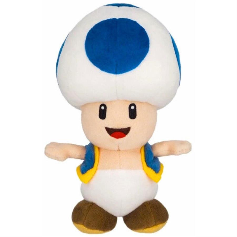 PELUCHE NINTENDO BLUE TOAD - 20CM