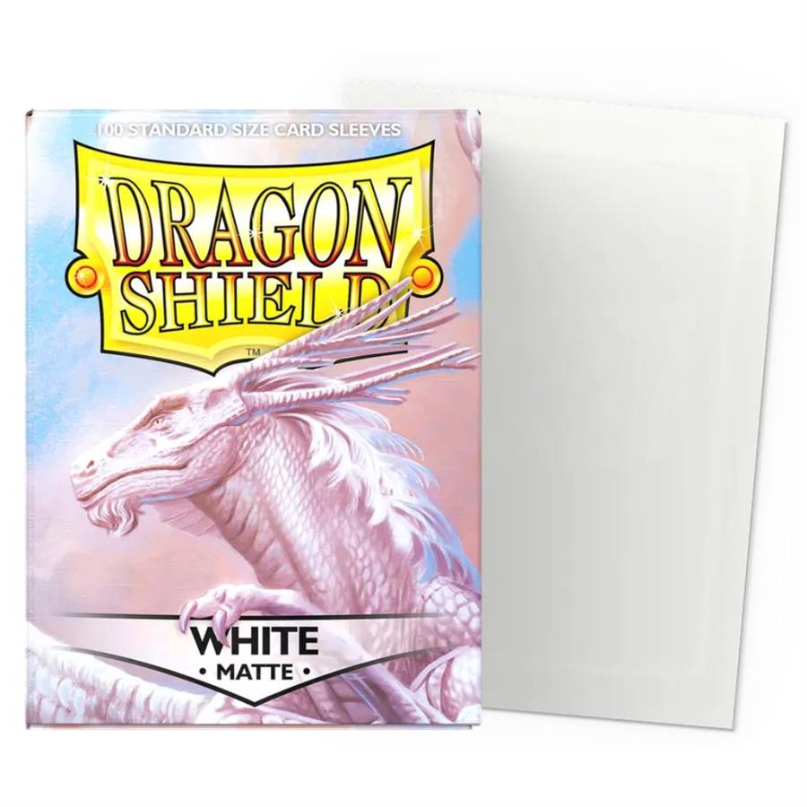 SLEEVES DRAGON SHIELD - WHITE MATTE