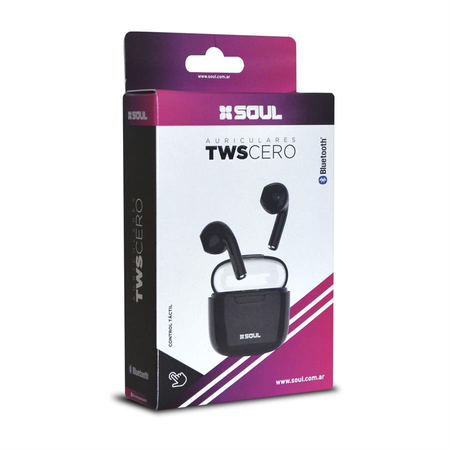 AURICULARES INALAMBRICO SOUL TWS 200 CERO - CELESTE