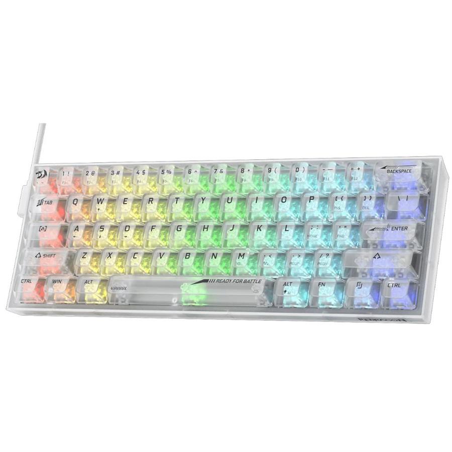 TECLADO REDRAGON K617 RGB FIZZ - CRYSTAL