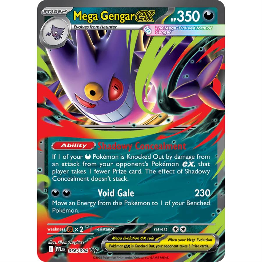 CARTA MEGA GENGAR EX - PHANTASMAL FLAMES