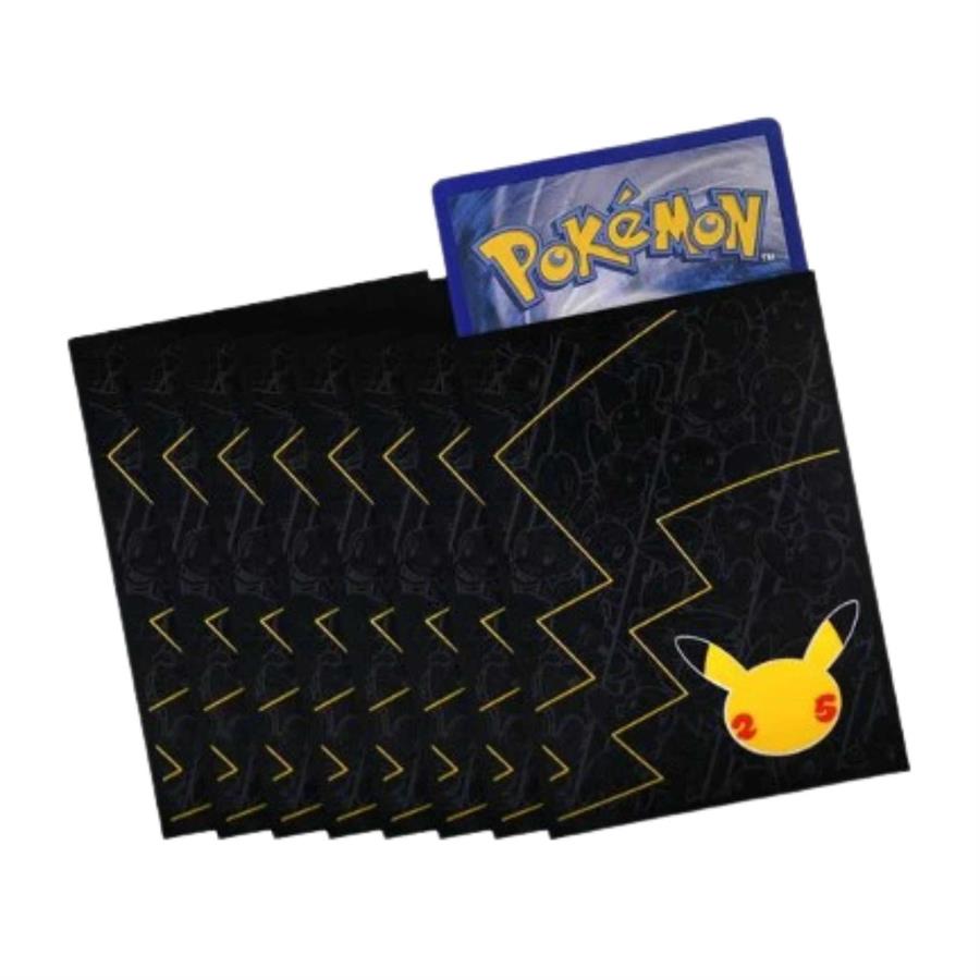 SLEEVES FOLIOS PIKACHU CELEBRATIONS 25 65 PIEZAS POKEMON TCG