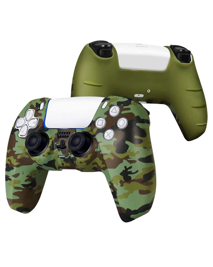 FUNDA SILICONA DUALSENSE CAMUFLADO