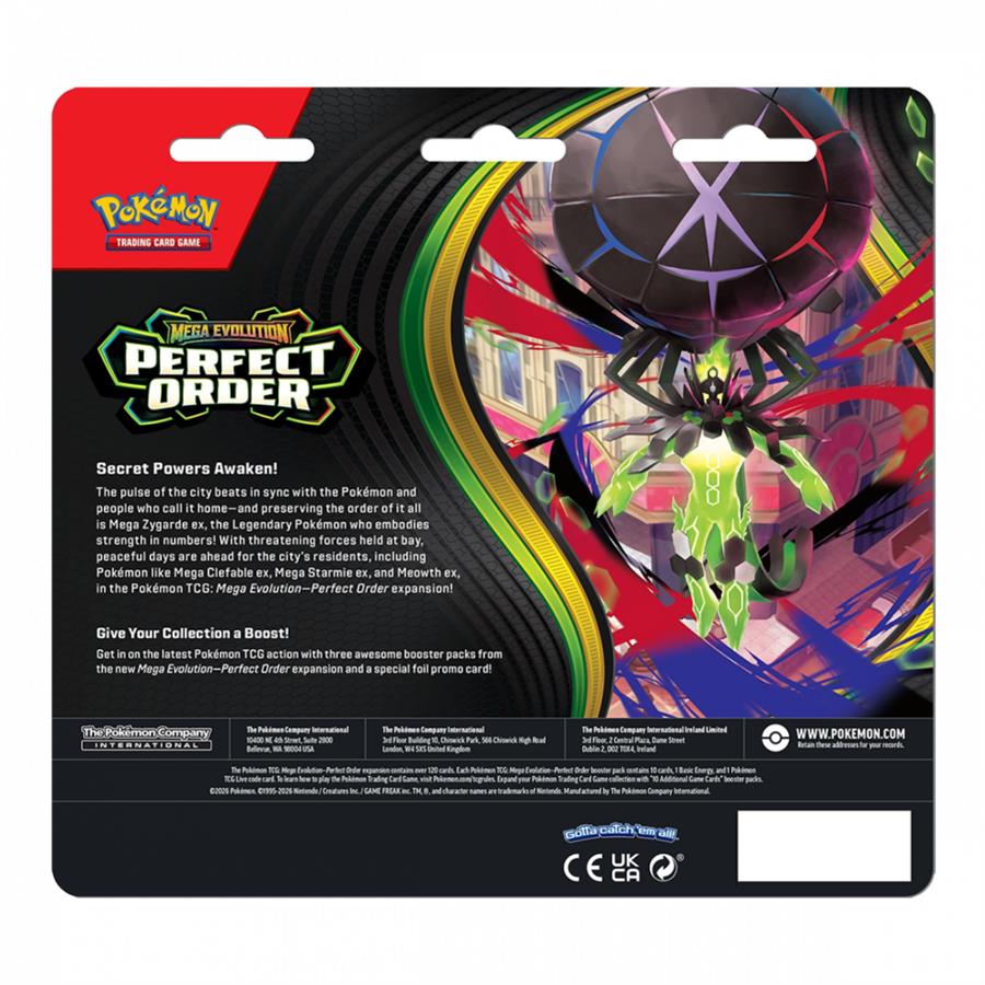POKEMON TCG BLISTER 3-PACK PERFECT ORDER - ENG