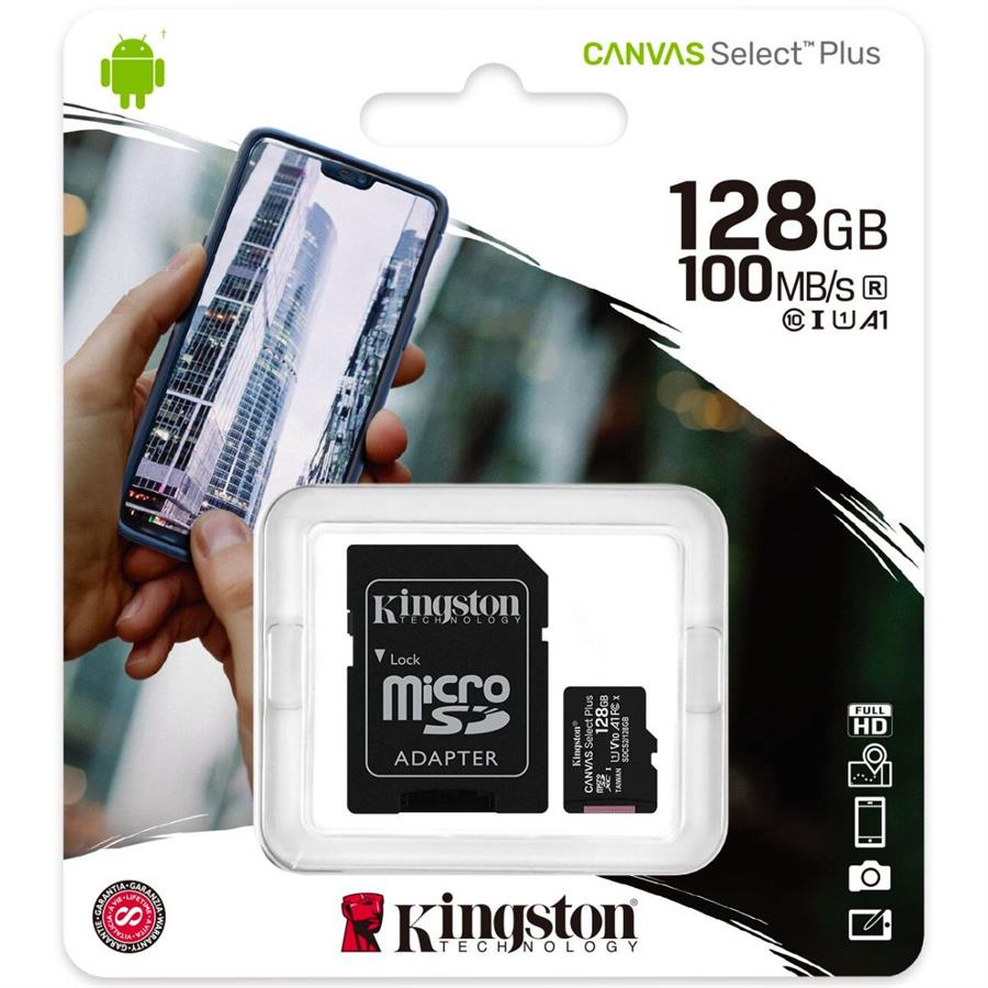 MEMORIA MICRO SD KINGSTON - 128GB 100MB/s